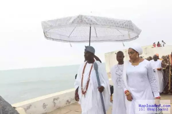 Photos: Ooni of Ife visits Cape Coast Castle of Slaves in Ghana